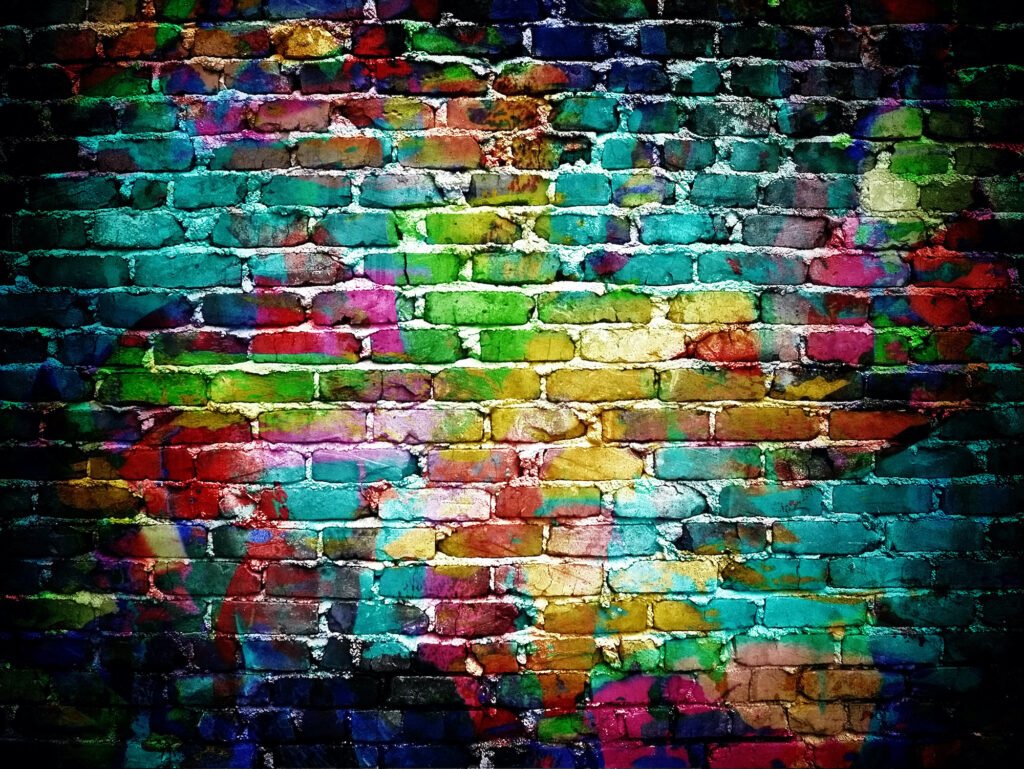 Paint on Brick Wall